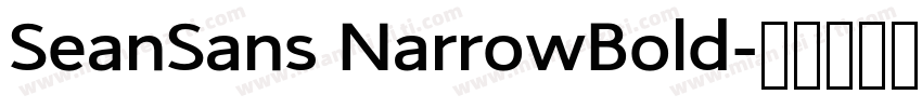 SeanSans NarrowBold字体转换